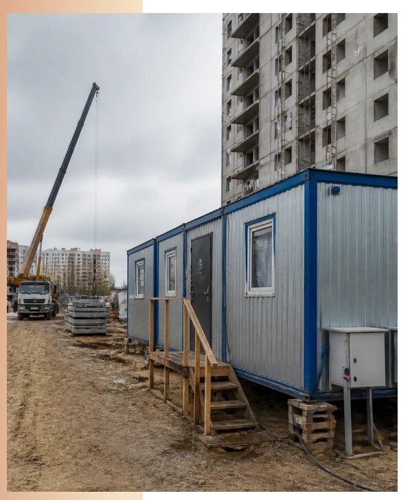 Аренда строительных вагончиков для рабочих в Нурлате